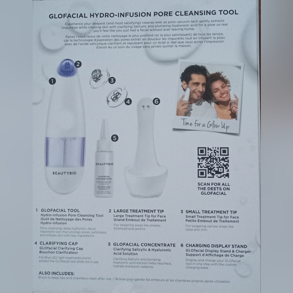 (Beauty Bio) EXTRACT.INFUSE.CLARIFY. Glofacial Hydro-Infusion Pore Cleaning Tool - Picture 2 of 6